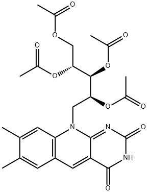 2,3,4,5-Tetra-O-acetyl 5-Deazariboflavin 结构式