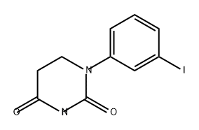 二氢-1-(3-碘苯基)-2,4(1H,3H)-嘧啶二酮 结构式