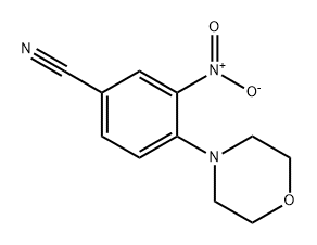 Benzonitrile, 4-(4-morpholinyl)-3-nitro- 结构式