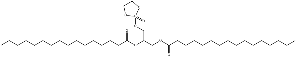 Hexadecanoic acid, 1,1'-[1-[[(2-oxido-1,3,2-dioxaphospholan-2-yl)oxy]methyl]-1,2-ethanediyl] ester 结构式