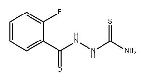 Benzoic acid, 2-fluoro-, 2-(aminothioxomethyl)hydrazide 结构式