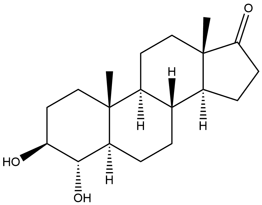 (3β,4α,5α)-3,4-Dihydroxyandrostan-17-one 结构式