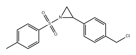 2-[4-(氯甲基)苯基]-1-[(4-甲基苯基)磺酰基]氮丙啶 结构式