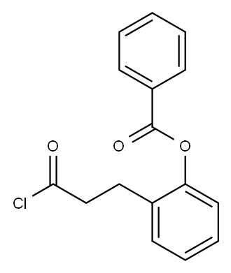 Benzenepropanoyl chloride, 2-(benzoyloxy)- 结构式