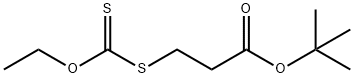 Propanoic acid, 3-[(ethoxythioxomethyl)thio]-, 1,1-dimethylethyl ester 结构式