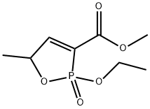 1,2-Oxaphosphole-3-carboxylicacid,2-ethoxy-2,5-dihydro-5-methyl-,methylester,2-oxide(9CI) 结构式