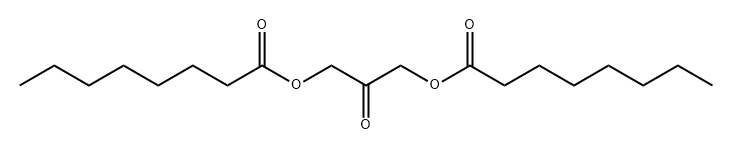 3-(辛酰氧基)-2-氧代丙基辛酸酯 结构式