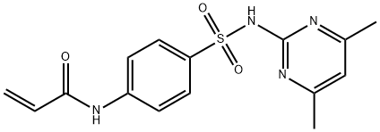 2-Propenamide, N-[4-[[(4,6-dimethyl-2-pyrimidinyl)amino]sulfonyl]phenyl]- 结构式