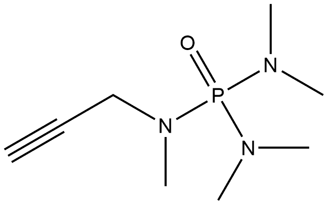 Phosphoric triamide, pentamethyl-2-propynyl- (9CI) 结构式