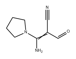 2-Propenenitrile, 3-amino-2-formyl-3-(1-pyrrolidinyl)- 结构式