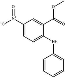 Benzoic acid, 5-nitro-2-(phenylamino)-, methyl ester 结构式