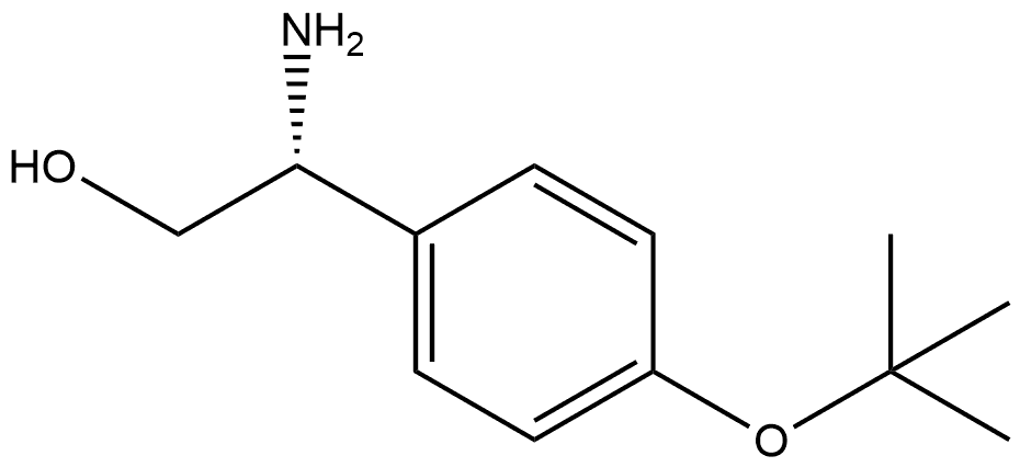 Benzeneethanol, β-amino-4-(1,1-dimethylethoxy)-, (βR)- 结构式