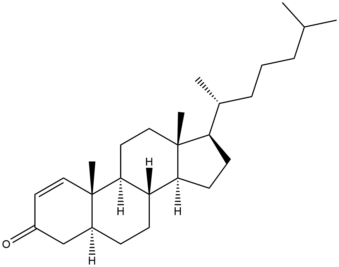 Cholest-1-en-3-one, (5α)- 结构式
