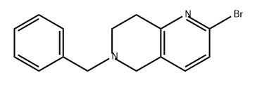 1,6-Naphthyridine, 2-bromo-5,6,7,8-tetrahydro-6-(phenylmethyl)- 结构式