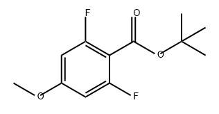 Benzoic acid, 2,6-difluoro-4-methoxy-, 1,1-dimethylethyl ester 结构式