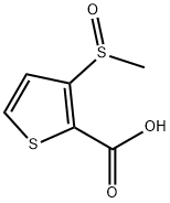 2-Thiophenecarboxylic acid, 3-(methylsulfinyl)- 结构式