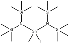 Stannanediamine, 1-iodo-1-methyl-N,N,N',N'-tetrakis(trimethylsilyl)- 结构式