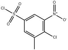 Benzenesulfonyl chloride, 4-chloro-3-methyl-5-nitro- 结构式