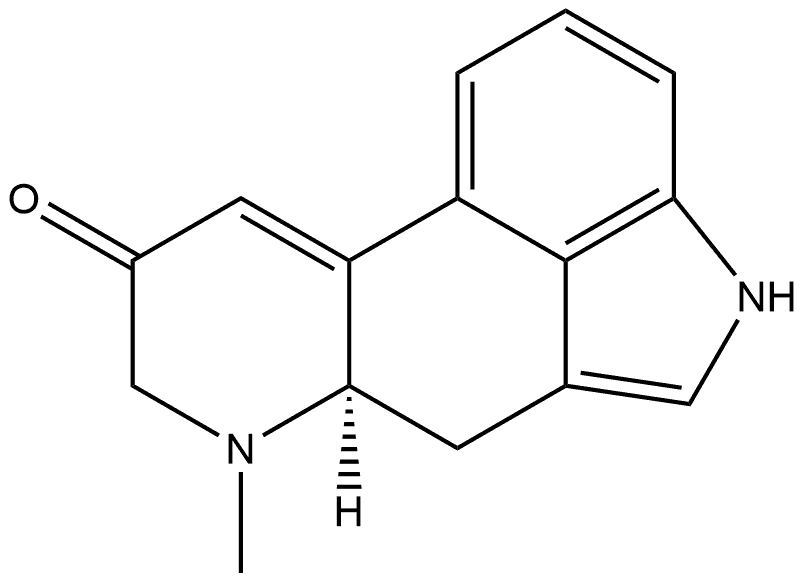 Ergolin-8-one, 9,10-didehydro-6-methyl-, (±)- 结构式