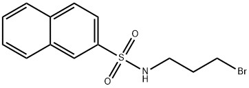 2-Naphthalenesulfonamide, N-(3-bromopropyl)- 结构式