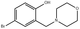 4-bromo-2-[(morpholin-4-yl)methyl]phenol 结构式