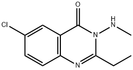 6-Chloro-2-ethyl-3-(methylamino)quinazolin-4(3H)-one 结构式