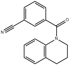 Benzonitrile, 3-[(3,4-dihydro-1(2H)-quinolinyl)carbonyl]- 结构式