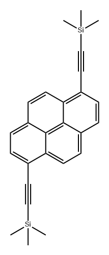 1,6-双(三甲基硅基乙炔)芘 结构式