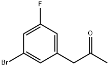 1-(3-溴-5-氟苯基)丙烷-2-酮 结构式