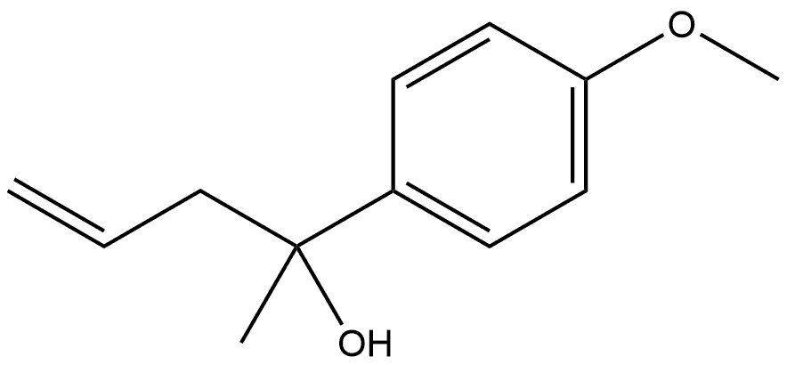 2-(4-methoxyphenyl)pent-4-en-2-ol 结构式