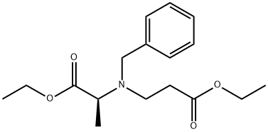 L-Alanine, N-(3-ethoxy-3-oxopropyl)-N-(phenylmethyl)-, ethyl ester 结构式