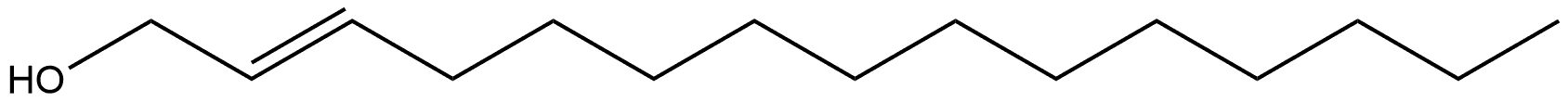 (E)-2-Pentadecen-1-ol 结构式