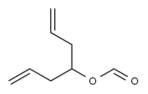 1,6-Heptadien-4-ol, 4-formate 结构式