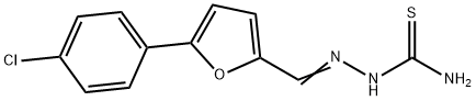 Hydrazinecarbothioamide, 2-[[5-(4-chlorophenyl)-2-furanyl]methylene]- 结构式
