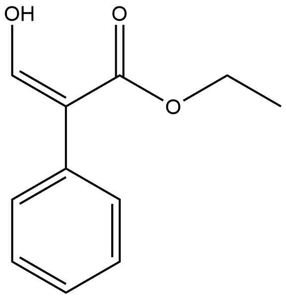 Benzeneacetic acid, α-(hydroxymethylene)-, ethyl ester, (αZ)- 结构式