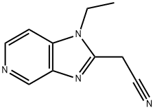 1H-Imidazo[4,5-c]pyridine-2-acetonitrile, 1-ethyl- 结构式