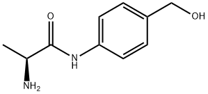 Propanamide, 2-amino-N-[4-(hydroxymethyl)phenyl]-, (2S)- 结构式
