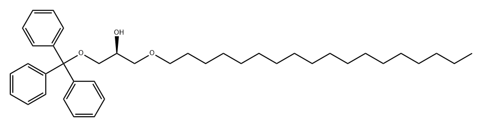 (2S)-1-(十八氧基)-3-(三苯基甲氧基)-2-丙醇 结构式