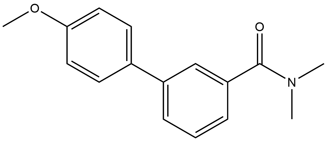 1,1'-Biphenyl]-3-carboxamide, 4'-methoxy-N,N-dimethyl- 结构式
