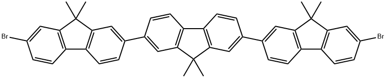 2,2':7',2''-TER-9H-芴,7,7''-二溴-9,9,9',9',9'',9''-六甲基- 结构式