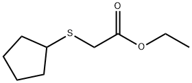 Acetic acid, 2-(cyclopentylthio)-, ethyl ester 结构式