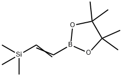 1,3,2-Dioxaborolane, 4,4,5,5-tetramethyl-2-[2-(trimethylsilyl)ethenyl]- 结构式