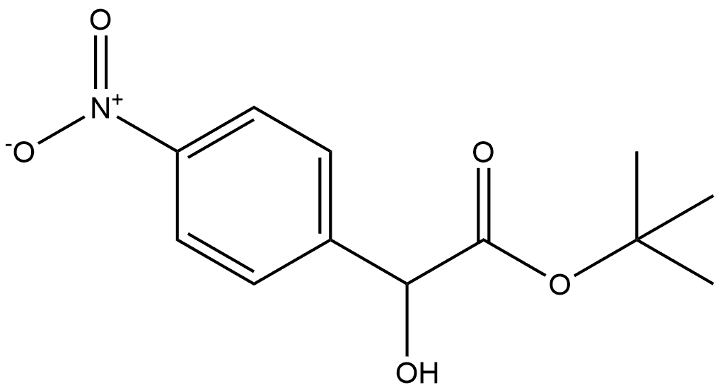 2-羟基-2-(4-硝基苯基)乙酸叔丁酯 结构式