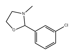 Oxazolidine, 2-(3-chlorophenyl)-3-methyl- 结构式