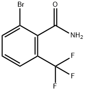 2-溴-6-(三氟甲基)苯甲酰胺 结构式