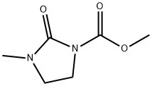 1-Imidazolidinecarboxylic acid, 3-methyl-2-oxo-, methyl ester 结构式