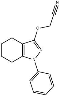 2-((1-Phenyl-4,5,6,7-tetrahydro-1H-indazol-3-yl)oxy)acetonitrile 结构式