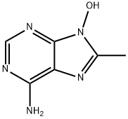 9H-Purin-6-amine, 9-hydroxy-8-methyl- 结构式