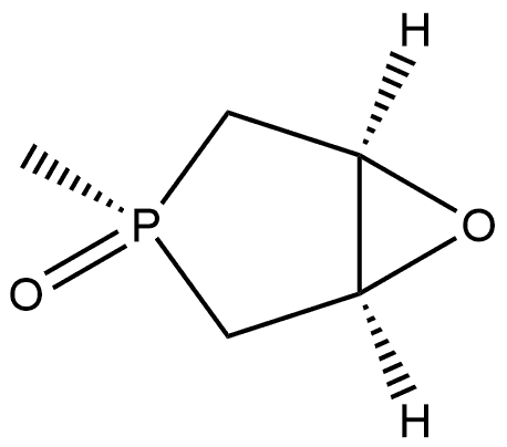 (1R,3S,5S)-3-甲基-6-氧-3-磷杂双环[3.1.0]己烷3-氧化物 结构式