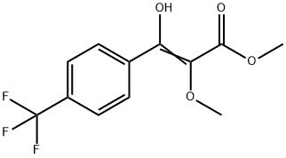 2-Propenoic acid, 3-hydroxy-2-methoxy-3-[4-(trifluoromethyl)phenyl]-, methyl ester 结构式